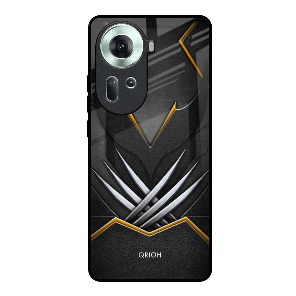 Black Warrior Oppo Reno11 5G Glass Back Cover Online