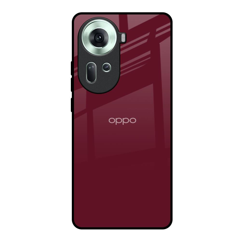 Classic Burgundy Oppo Reno11 5G Glass Back Cover Online