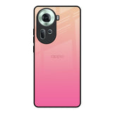 Pastel Pink Gradient Oppo Reno11 5G Glass Back Cover Online