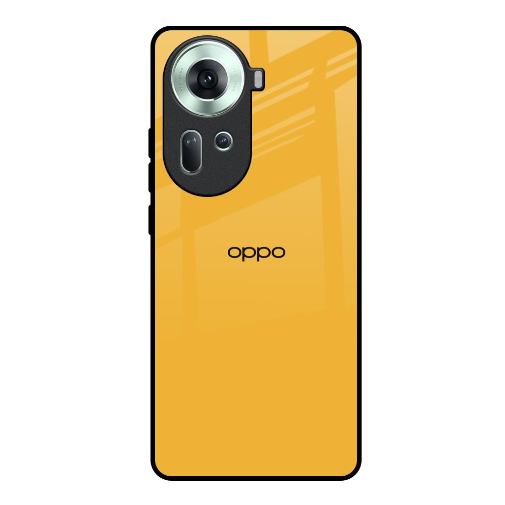 Fluorescent Yellow Oppo Reno11 5G Glass Back Cover Online