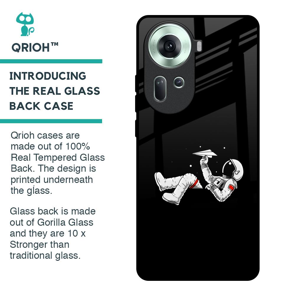 Space Traveller Glass Case for Oppo Reno11 5G