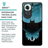 Cyan Bat Glass Case for Oppo Reno11 5G