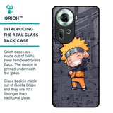 Orange Chubby Glass Case for Oppo Reno11 5G