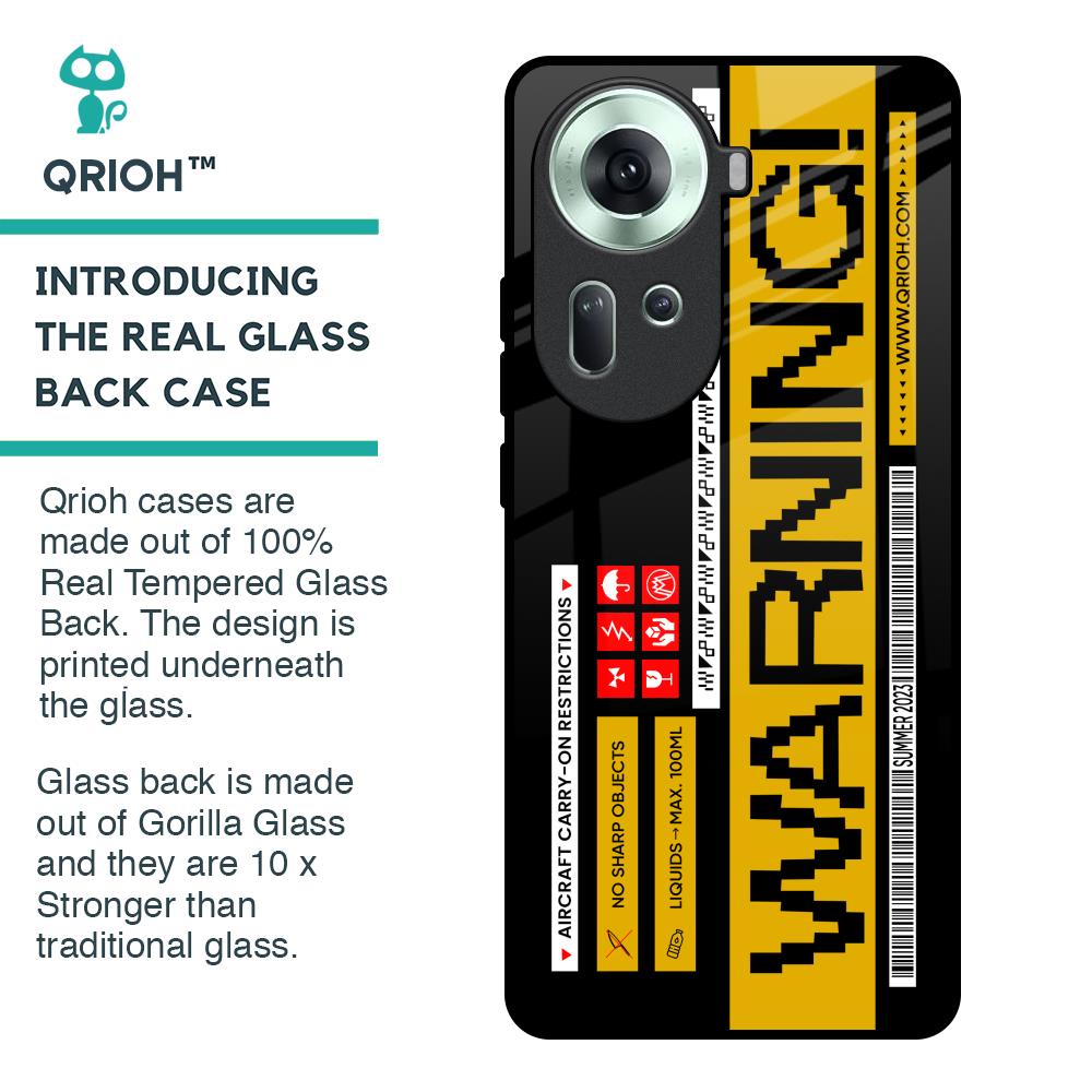 Aircraft Warning Glass Case for Oppo Reno11 5G