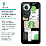 Coffee Latte Glass Case for Oppo Reno11 5G