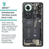 Skeleton Inside Glass Case for Oppo Reno11 5G