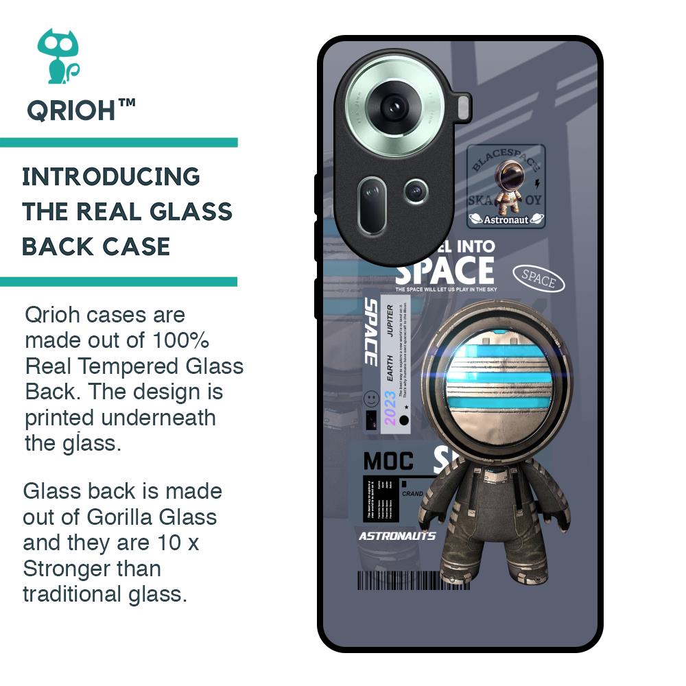 Space Travel Glass Case for Oppo Reno11 5G