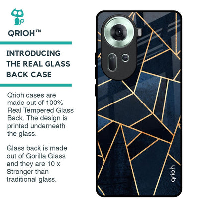 Abstract Tiles Glass Case for Oppo Reno11 5G
