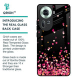 Heart Rain Fall Glass Case For Oppo Reno11 5G