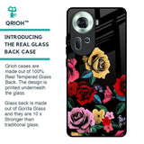 Floral Decorative Glass Case For Oppo Reno11 5G