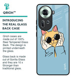 Adorable Cute Kitty Glass Case For Oppo Reno11 5G
