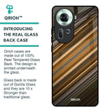 Diagonal Slash Pattern Glass Case for Oppo Reno11 5G