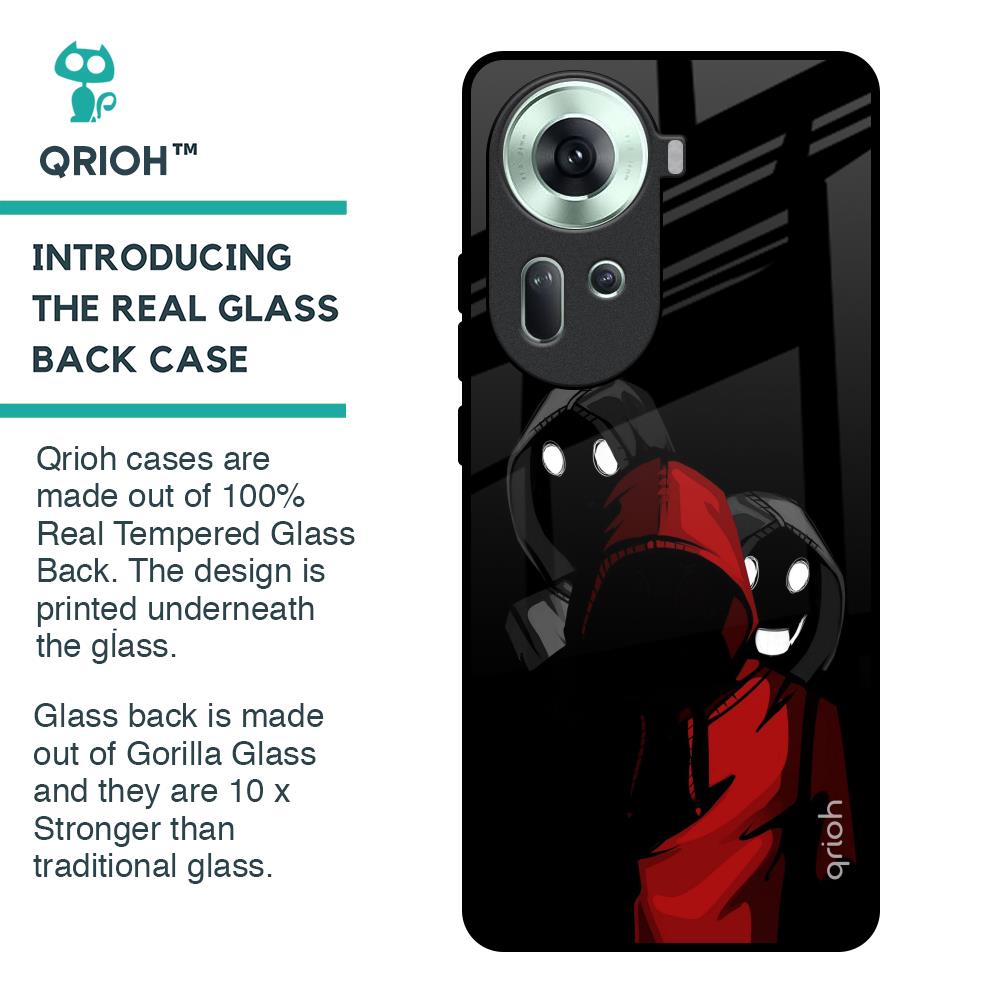 Shadow Character Glass Case for Oppo Reno11 5G