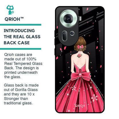 Fashion Princess Glass Case for Oppo Reno11 5G
