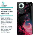 Moon Wolf Glass Case for Oppo Reno11 5G