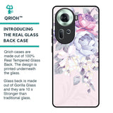 Elegant Floral Glass Case for Oppo Reno11 5G