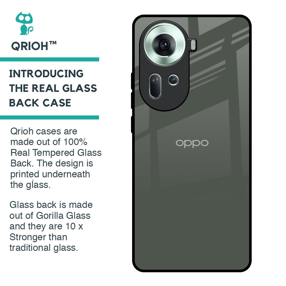 Charcoal Glass Case for Oppo Reno11 5G