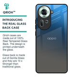 Blue Grey Ombre Glass Case for Oppo Reno11 5G