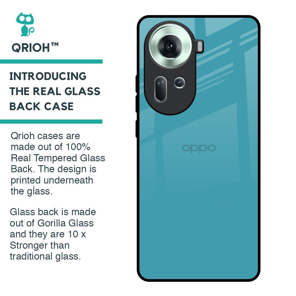 Oceanic Turquiose Glass Case for Oppo Reno11 5G