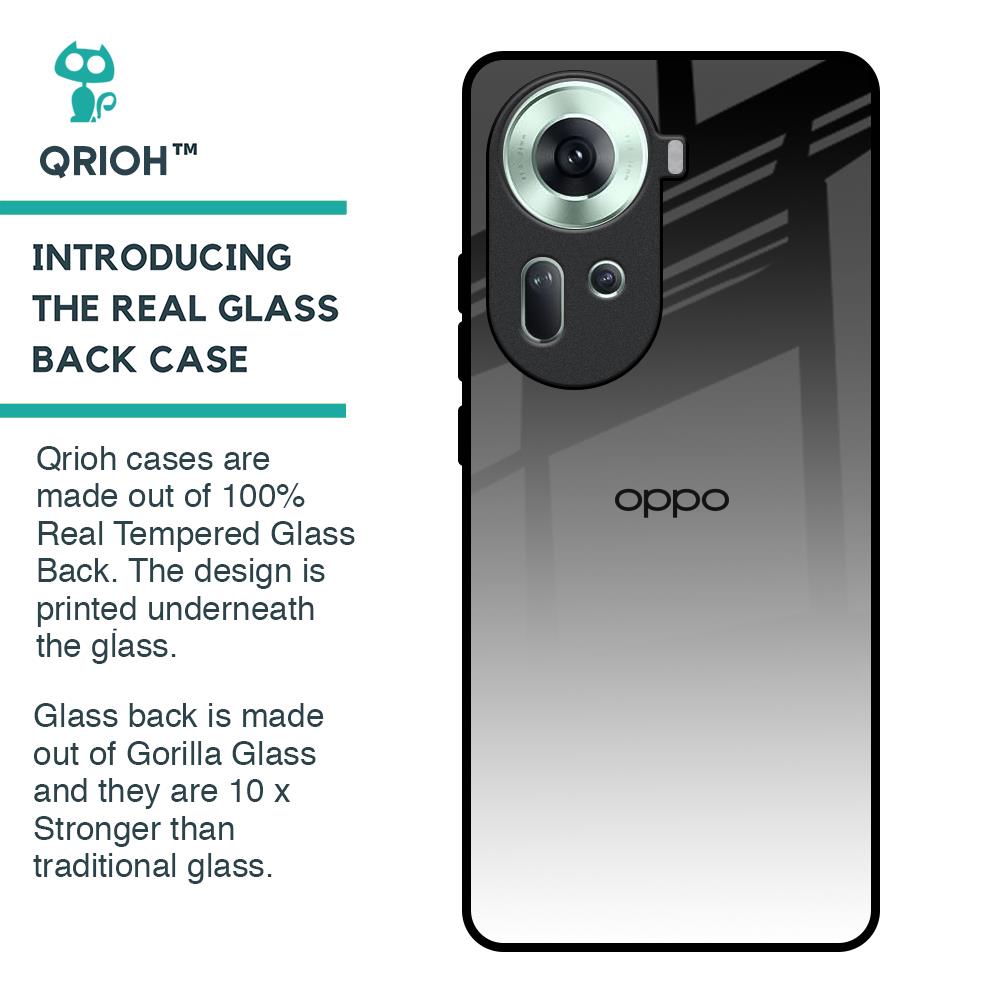 Zebra Gradient Glass Case for Oppo Reno11 5G