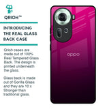 Purple Ombre Pattern Glass Case for Oppo Reno11 5G