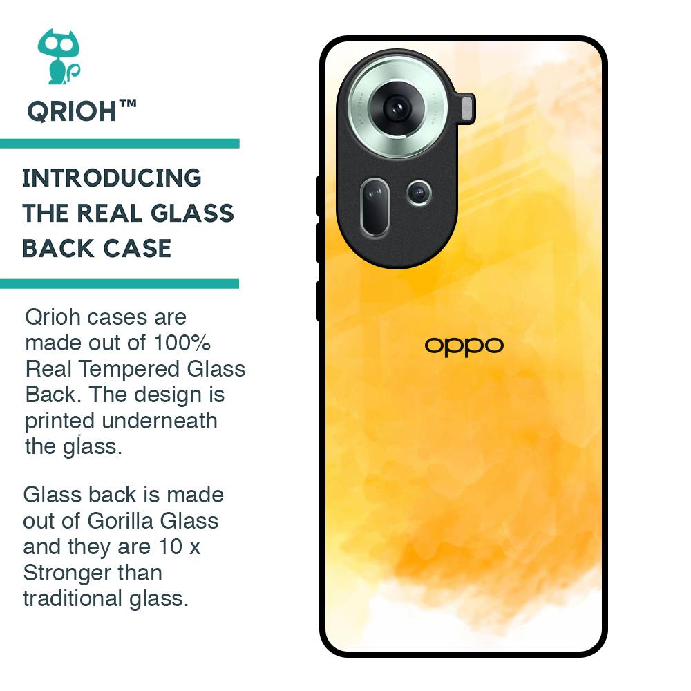 Rustic Orange Glass Case for Oppo Reno11 5G