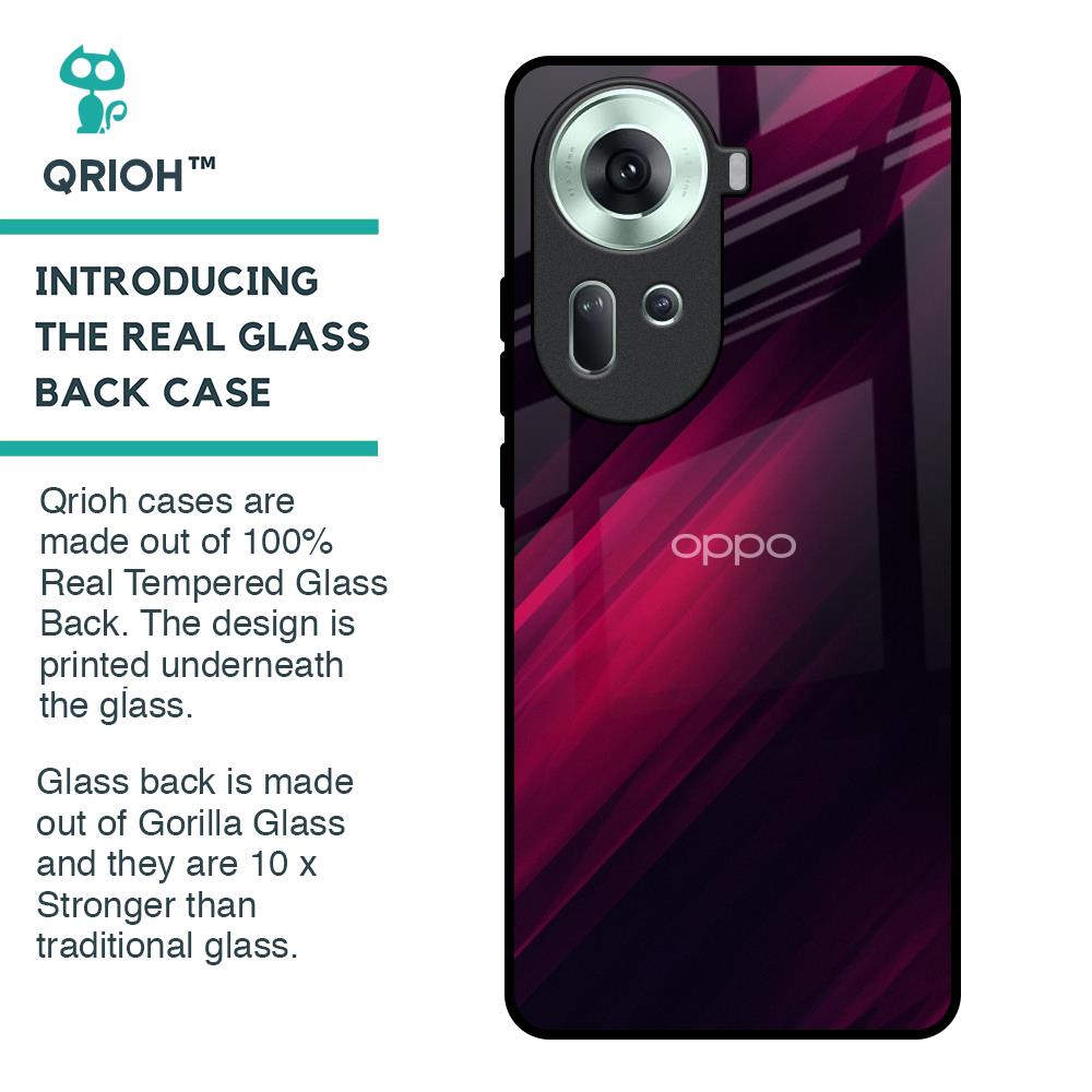 Razor Black Glass Case for Oppo Reno11 5G