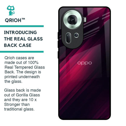 Razor Black Glass Case for Oppo Reno11 5G