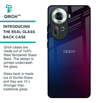 Mix Gradient Shade Glass Case For Oppo Reno11 5G