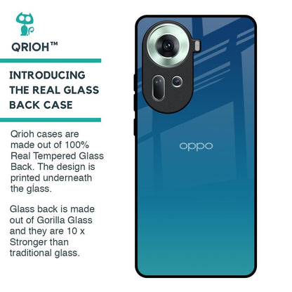 Celestial Blue Glass Case For Oppo Reno11 5G