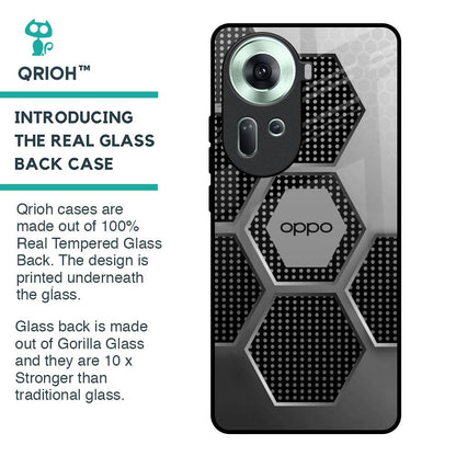 Hexagon Style Glass Case For Oppo Reno11 5G