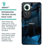 Polygonal Blue Box Glass Case For Oppo Reno11 5G