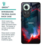Brush Art Glass Case For Oppo Reno11 5G