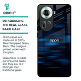 Blue Rough Abstract Glass Case for Oppo Reno11 5G