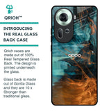 Golden Splash Glass Case for Oppo Reno11 5G