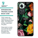 Flowers & Butterfly Glass Case for Oppo Reno11 5G