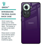 Dark Purple Glass Case for Oppo Reno11 5G