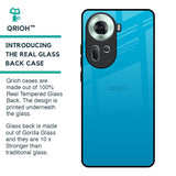 Blue Aqua Glass Case for Oppo Reno11 5G