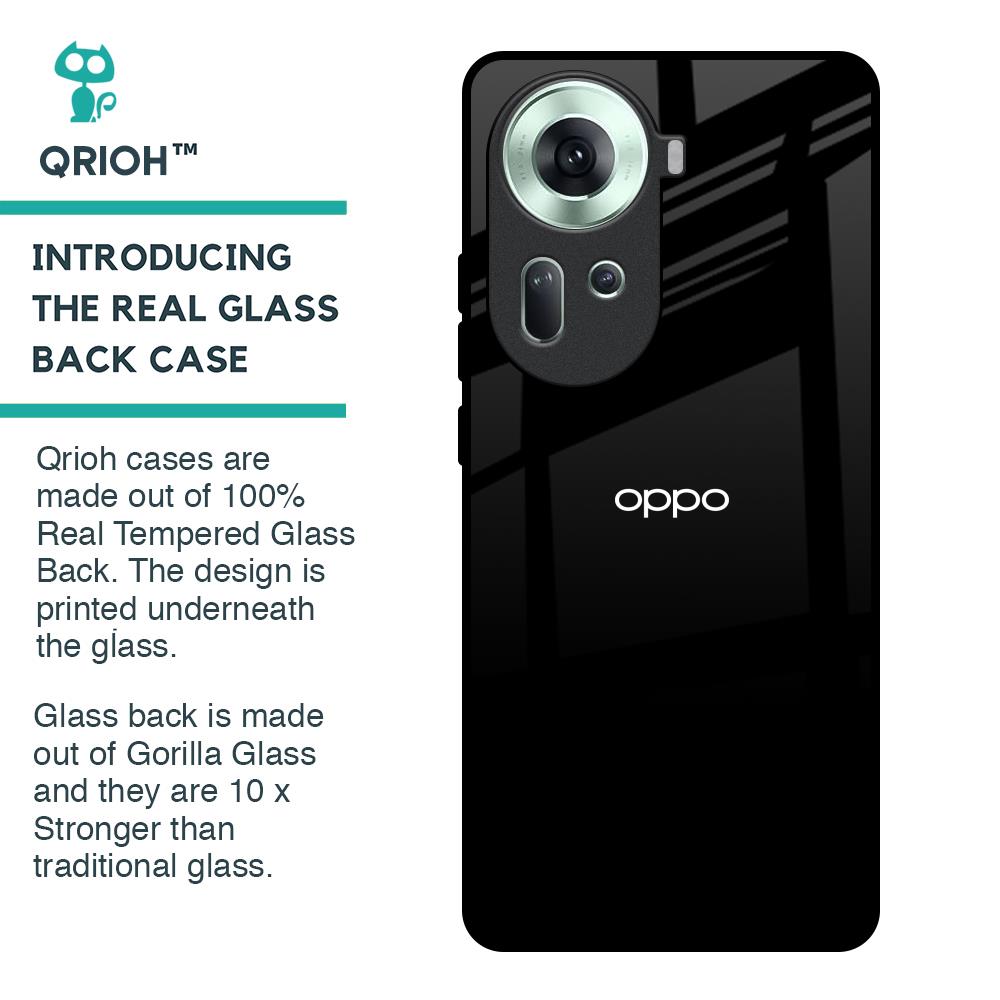 Jet Black Glass Case for Oppo Reno11 5G