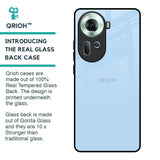 Pastel Sky Blue Glass Case for Oppo Reno11 5G
