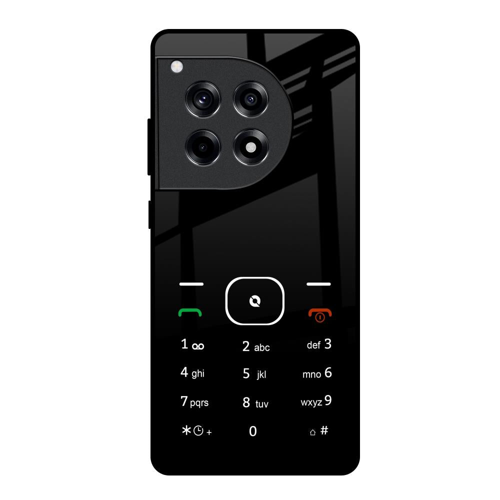 Classic Keypad Pattern OnePlus 12R 5G Glass Back Cover Online