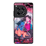 Radha Krishna Art OnePlus 12R 5G Glass Back Cover Online