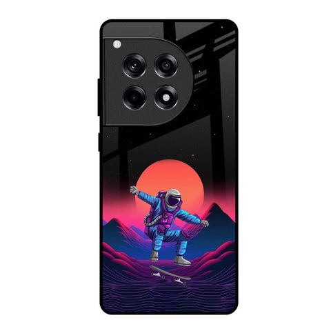 Retro Astronaut OnePlus 12R 5G Glass Back Cover Online