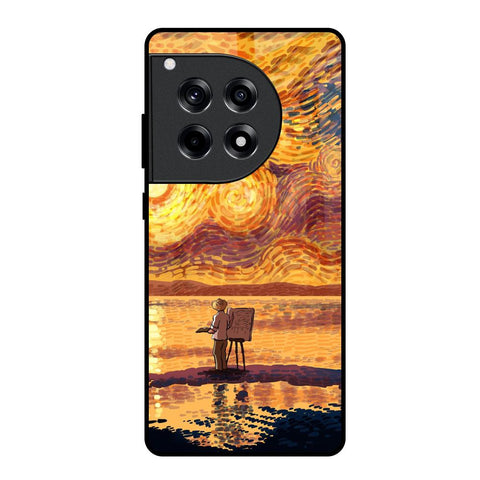 Sunset Vincent OnePlus 12R 5G Glass Back Cover Online