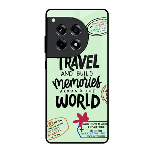 Travel Stamps OnePlus 12R 5G Glass Back Cover Online