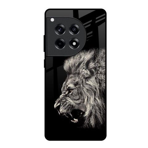 Brave Lion OnePlus 12R 5G Glass Back Cover Online