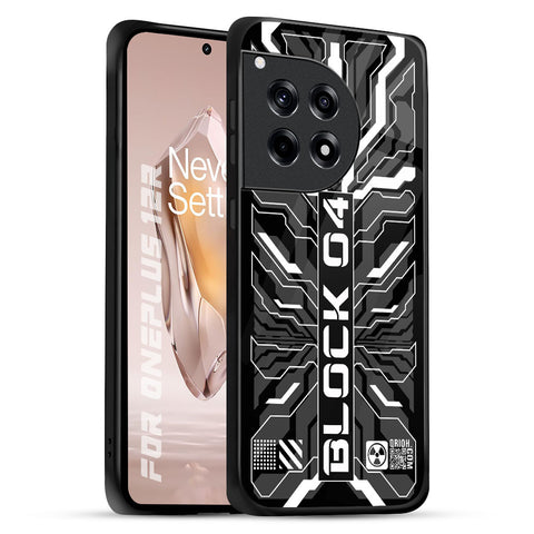 Monochrome Magic OnePlus 12R 5G Glass Back Cover Online