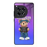 Gangsta Bear OnePlus 12R 5G Glass Back Cover Online