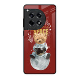Astronaut Bear OnePlus 12R 5G Glass Back Cover Online