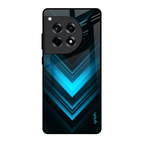 Vertical Blue Arrow OnePlus 12R 5G Glass Back Cover Online